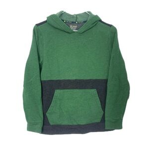 Tek Gear boys youth sweatshirt hoodie pullover size medium 10/12 green gray